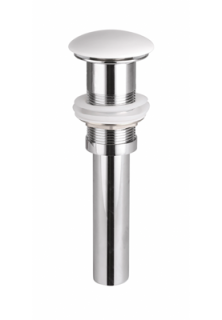 Донный клапан для раковины Ceramica Nova CN2000MW без перелива белый матовый